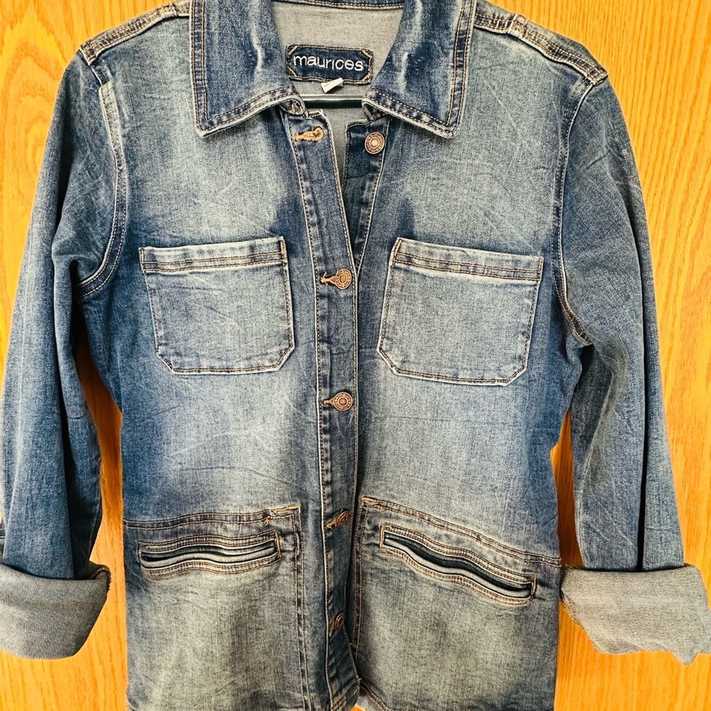 Maurices Blue Jean Jacket with Classic Styling